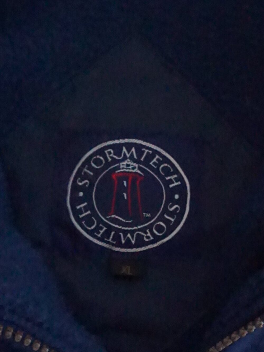Stormtech Navy Blue Solid Full Zip Outdoor Hiking Performance Fleece Sweater XL - Picture 3 of 8